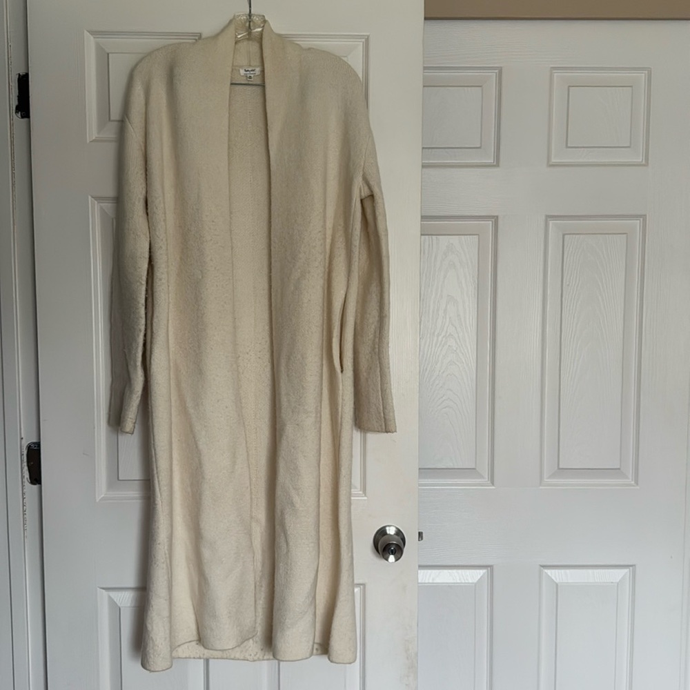 Splendid x Cella Jane White Long Cardigan XS
